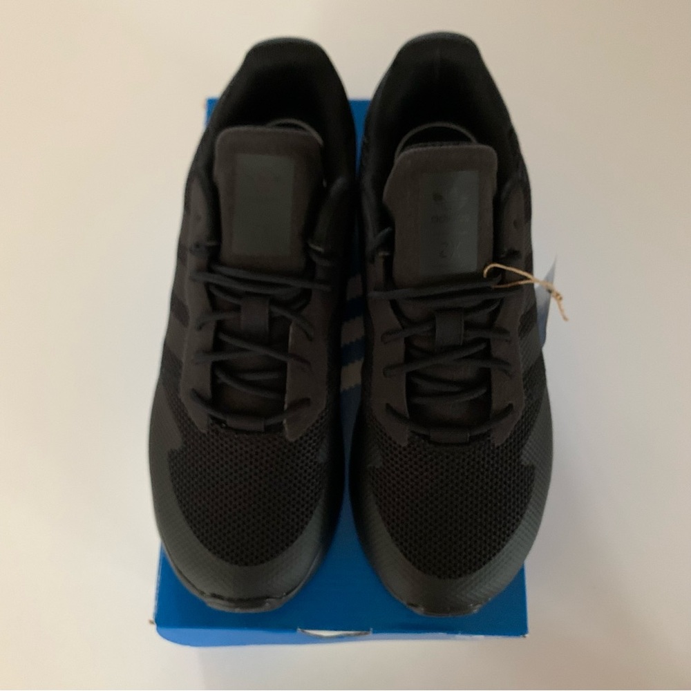 Adidas Kid’s Size 3 ZX 1K C Black Sneakers - Picture 2 of 8